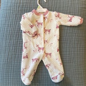 Light used 0-3month footie PJs